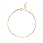 Sıra Taşlı Altın Bileklik / 14 Ayar Sarı Altın