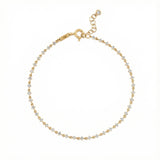 Sıra Taşlı Altın Bileklik / 14 Ayar Sarı Altın