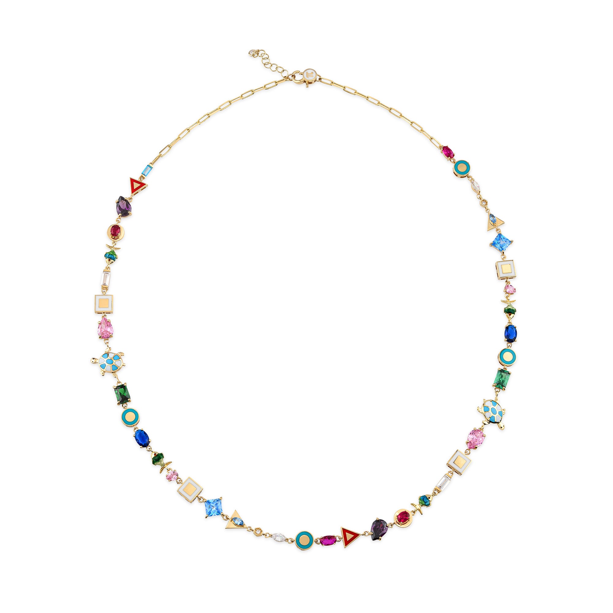 Vivaldi Mineli Kolye / 14 Ayar Sarı Altın