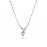 Rabbit Taşlı Altın Kolye / 14 Ayar Beyaz Altın