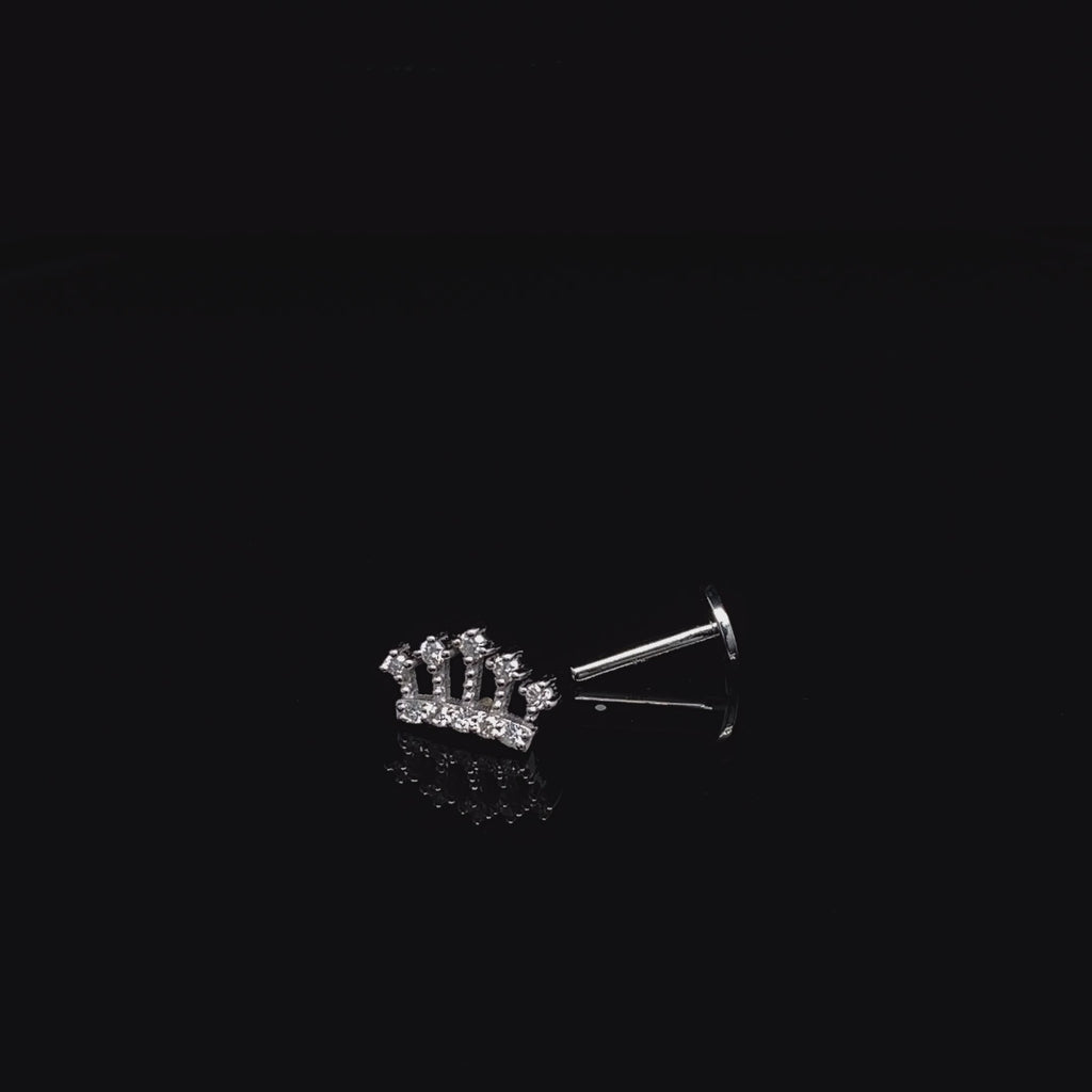 0.10 ct Taç Pırlanta Piercing