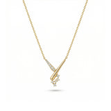 Rabbit Taşlı Altın Kolye / 14 Ayar Sarı Altın