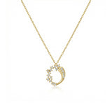 Andromeda Taşlı Altın Kolye / 14 Ayar Sarı Altın