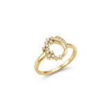 Andromeda Taşlı Altın Yüzük / 14 Ayar Sarı Altın