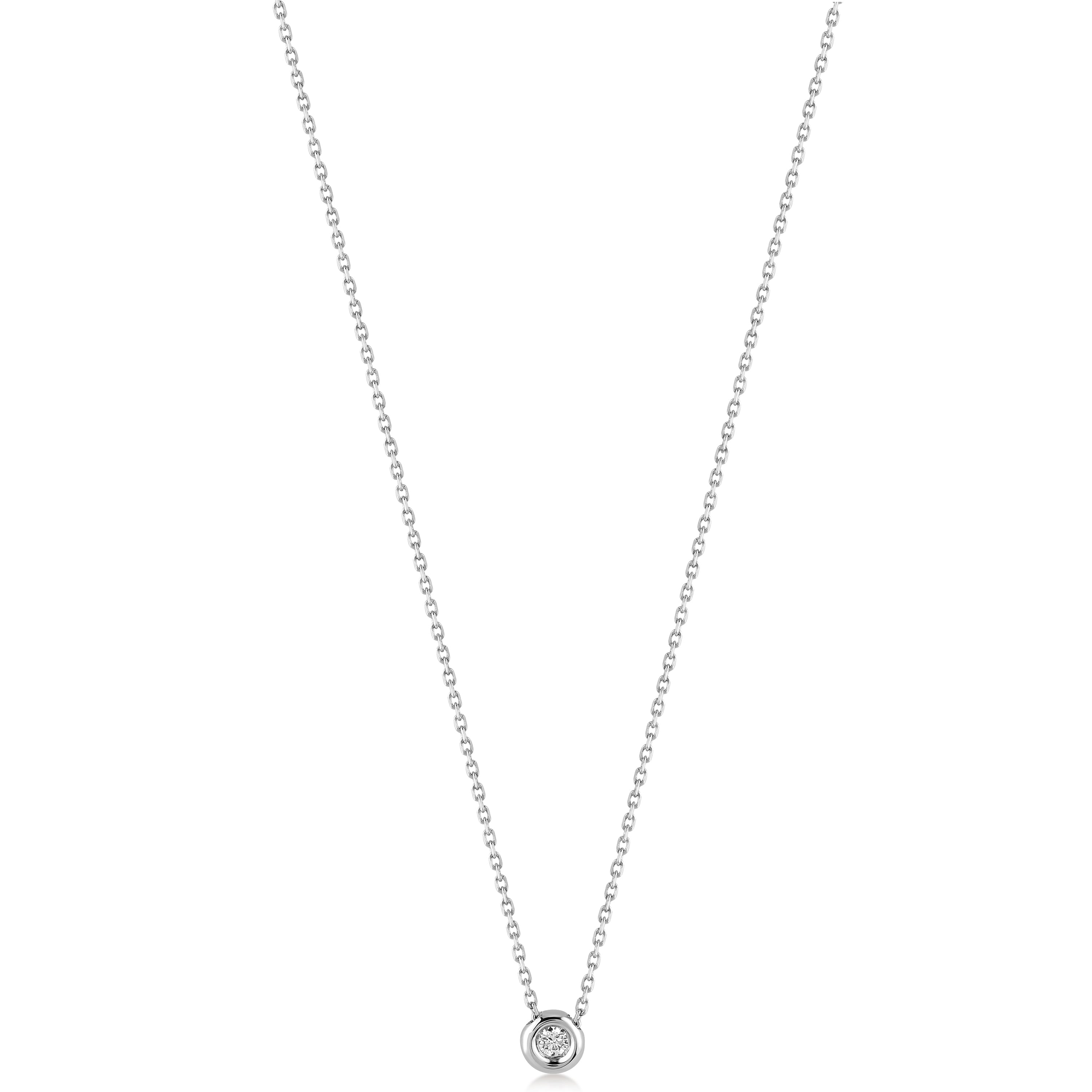 Cabaret Solitaire 0.05 ct Pırlanta Kolye Rose Altın / TR