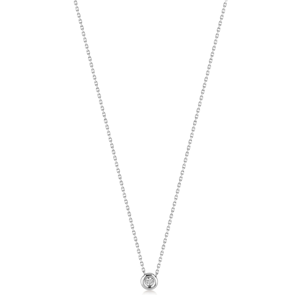 Cabaret Solitaire 0.05 ct Pırlanta Kolye Rose Altın / TR
