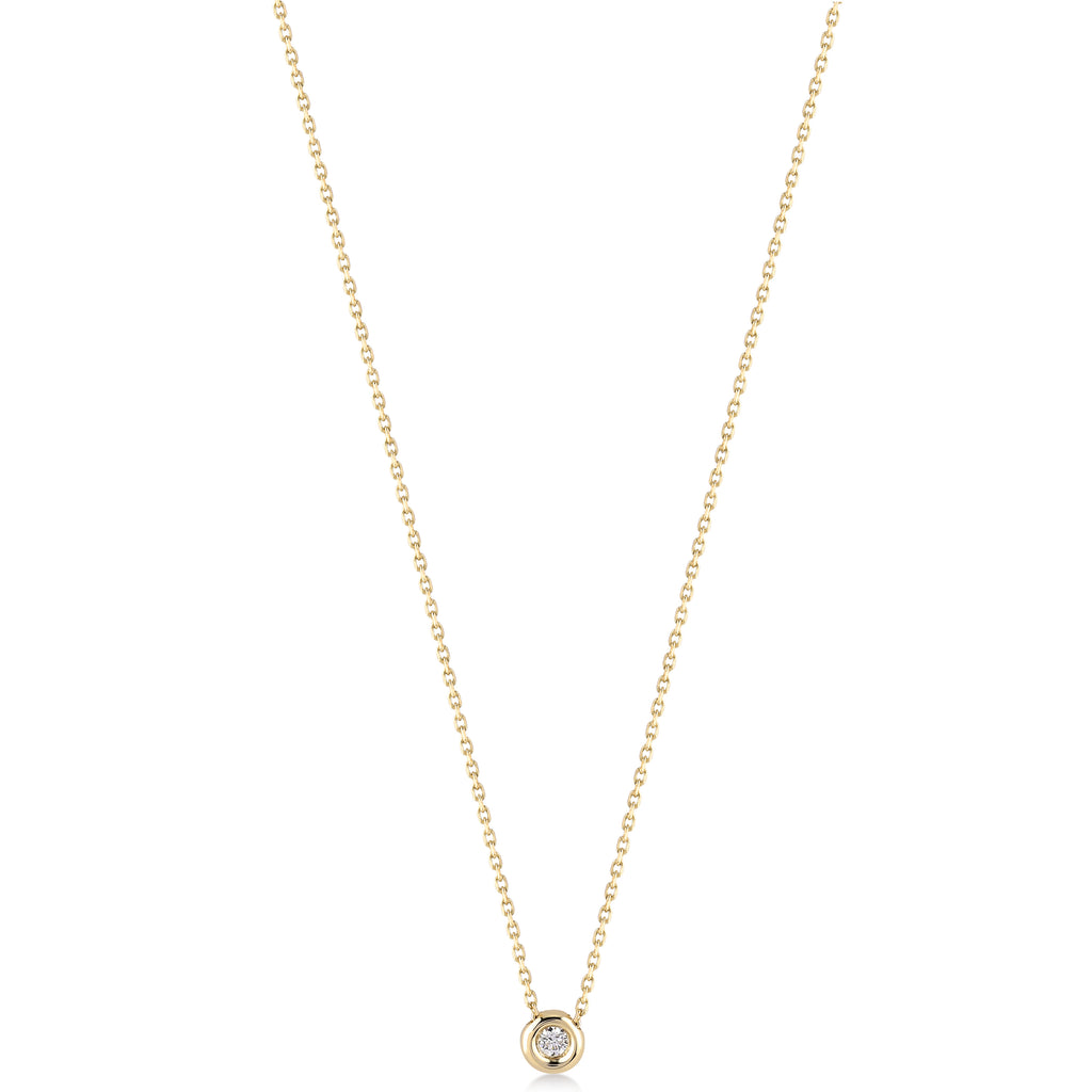 Cabaret Solitaire 0.05 ct Pırlanta Kolye Rose Altın / TR