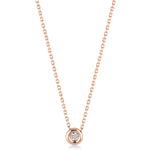 Cabaret Solitaire 0.05 ct Pırlanta Kolye Rose Altın / TR