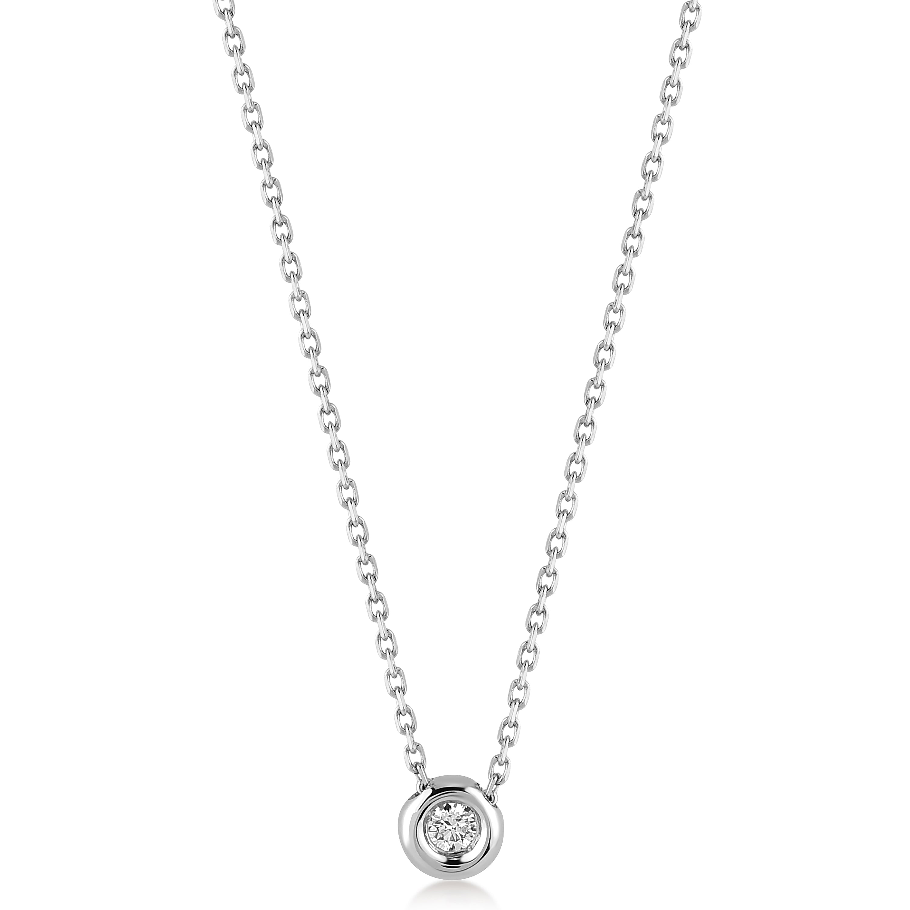 Cabaret Solitaire 0.05 ct Pırlanta Kolye Rose Altın / TR