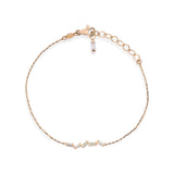 Bagetto Zigzag Altın Bileklik Rose Altın / TR