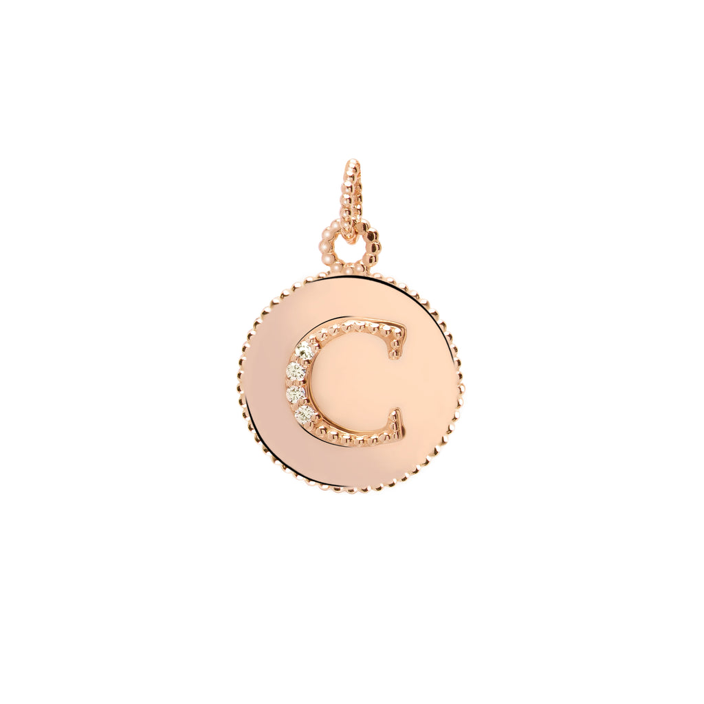 Letters Vintage Harf Altın Charm