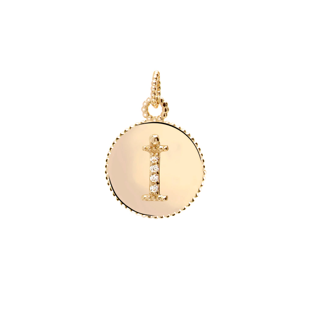 Letters Vintage Harf Altın Charm