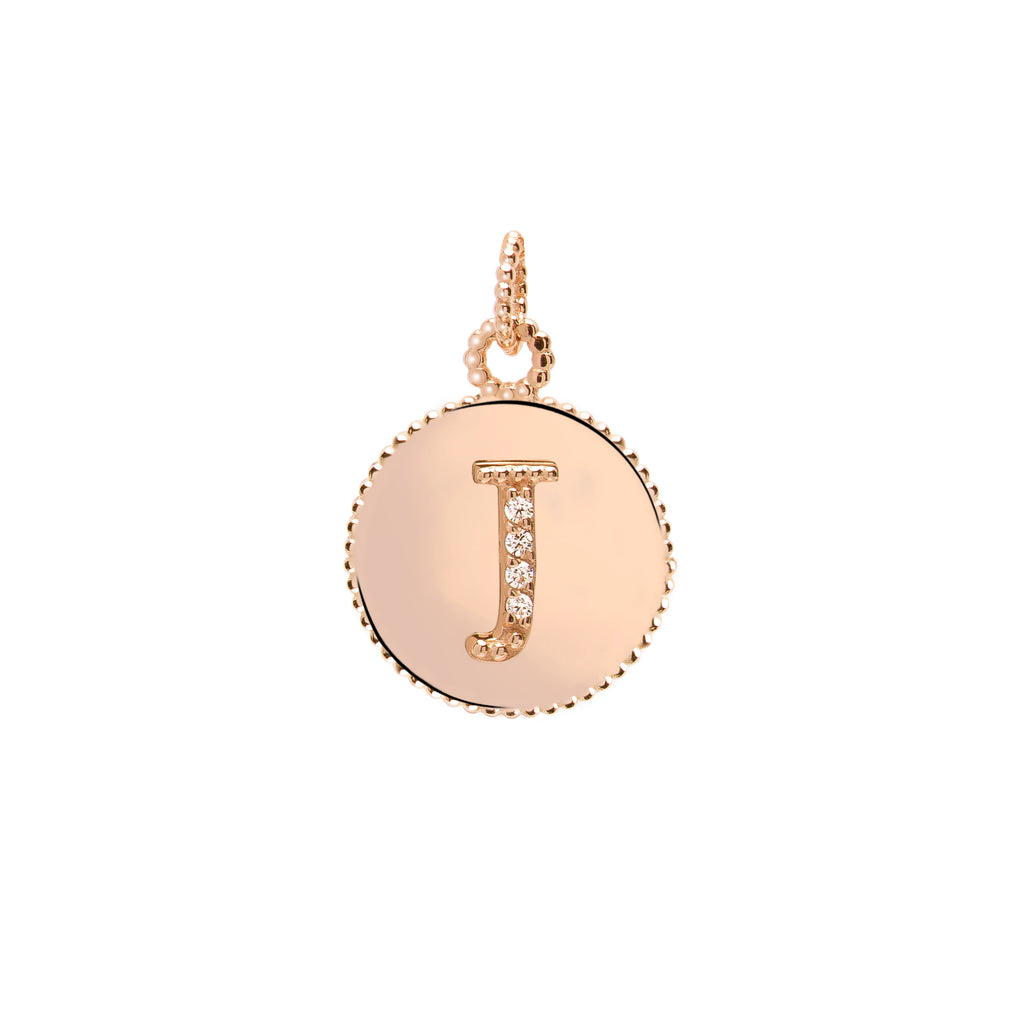 Letters Vintage Harf Altın Charm
