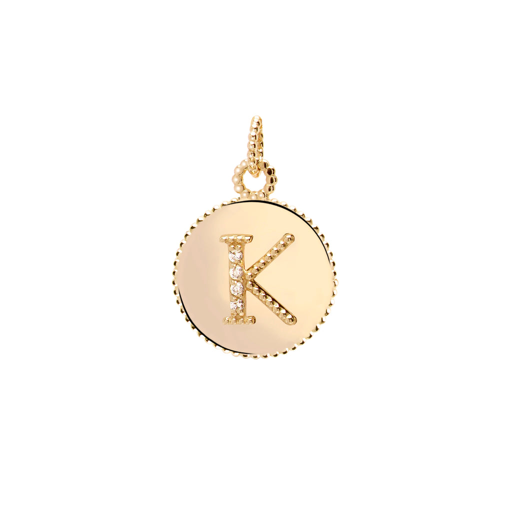 Letters Vintage Harf Altın Charm