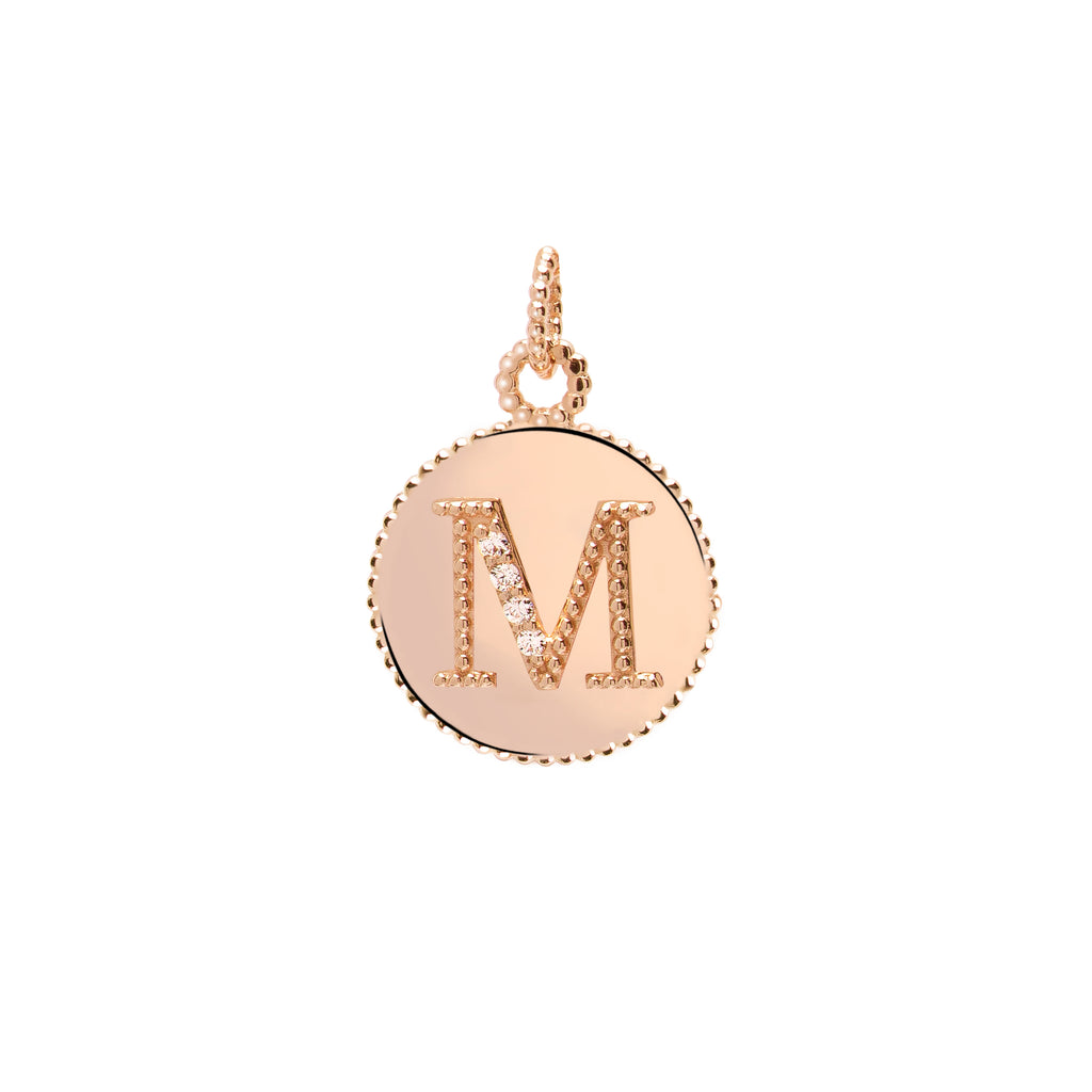 Letters Vintage Harf Altın Charm