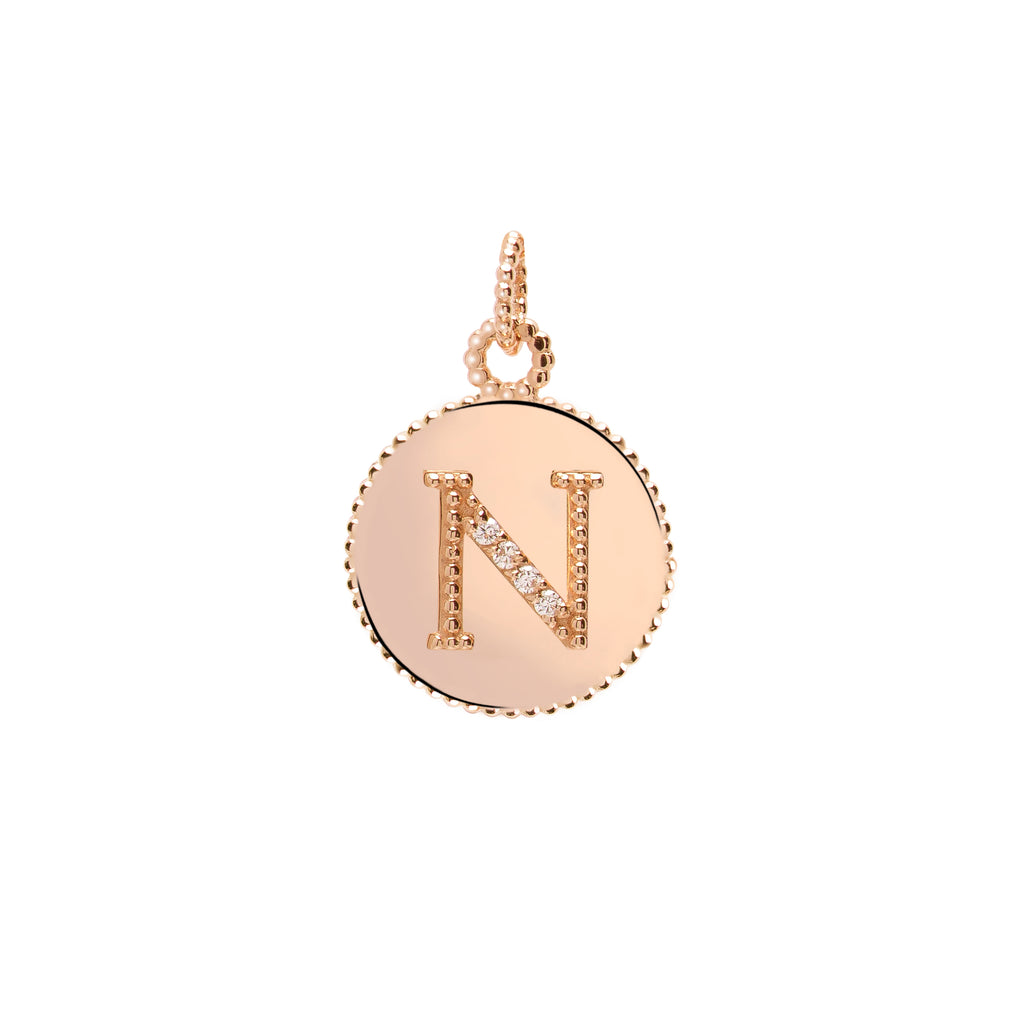 Letters Vintage Harf Altın Charm