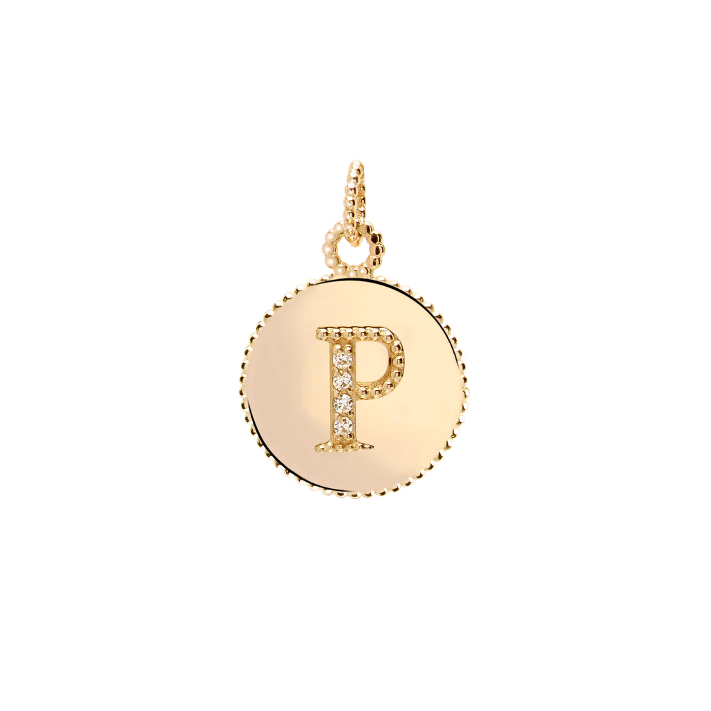 Letters Vintage Harf Altın Charm