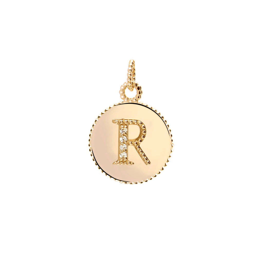 Letters Vintage Harf Altın Charm
