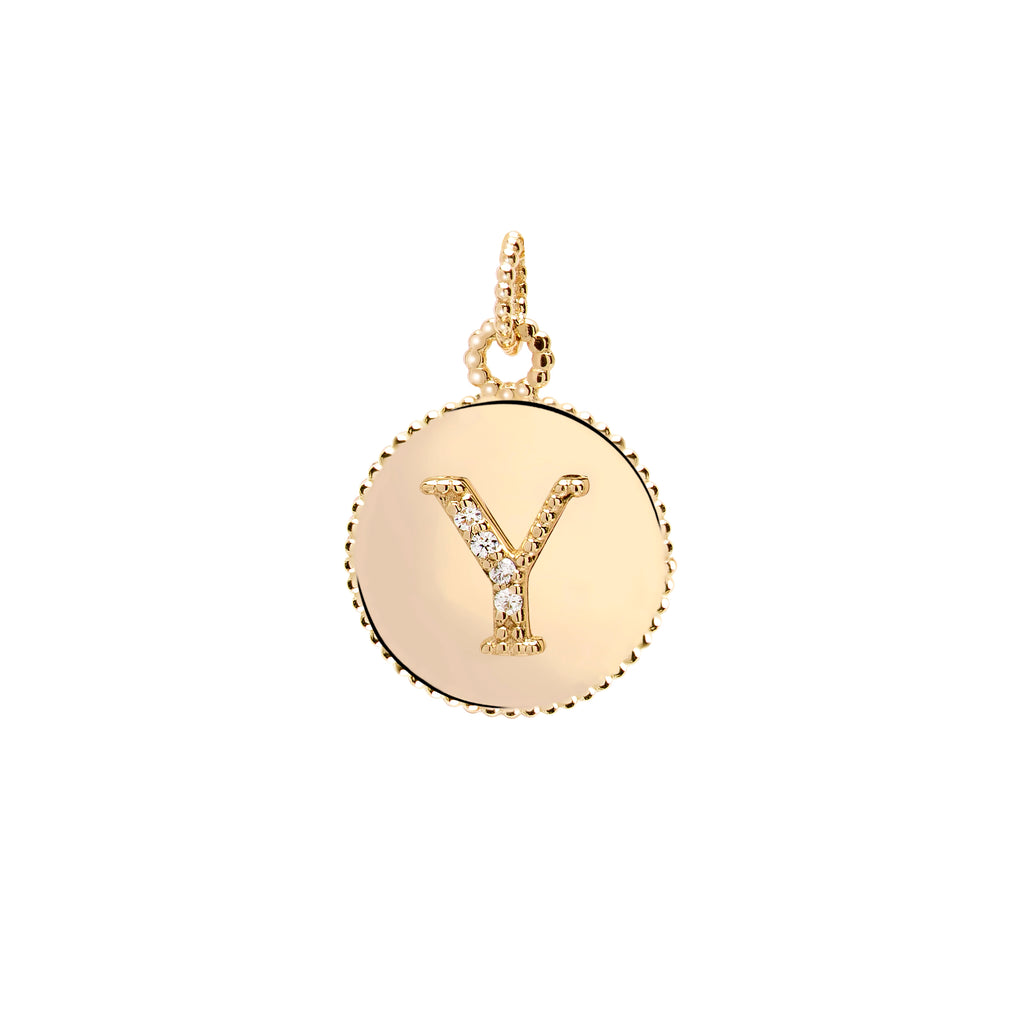 Letters Vintage Harf Altın Charm