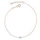 Gravity Opal Taşlı Altın Bileklik / 14 Ayar Rose Altın