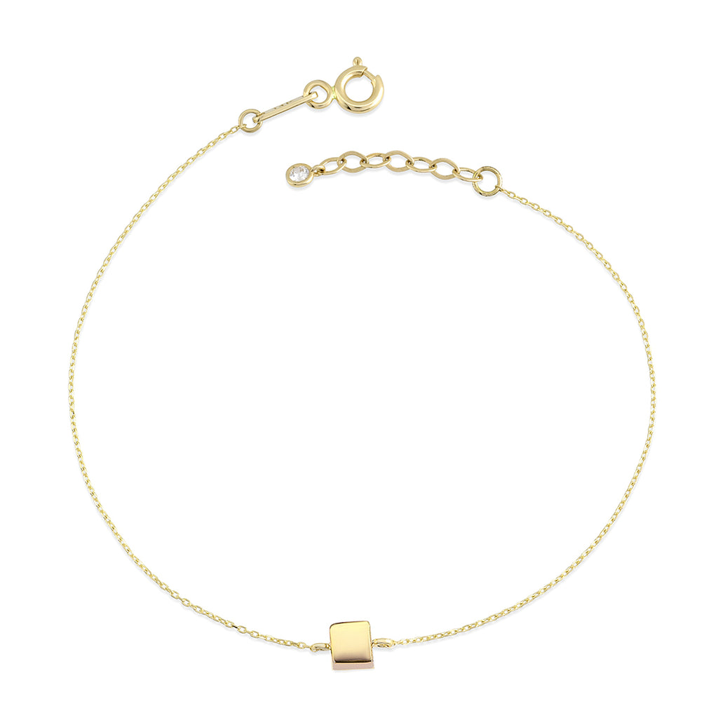 Cubic Mini Küp Altın Bileklik Rose Altın / TR