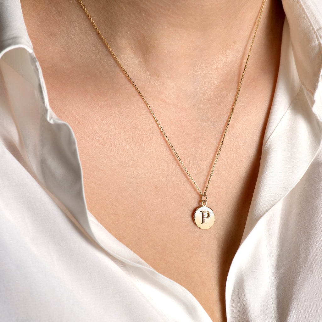Letters Vintage Harf Altın Charm