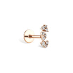 Manches Arc Queen Pırlanta Piercing Rose Altın / TR
