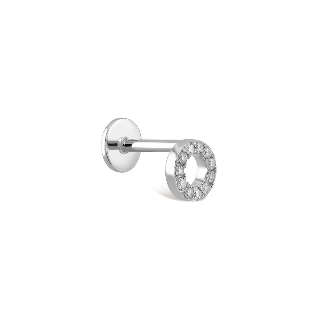Halka Pırlanta Piercing Rose Altın / TR