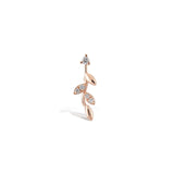 Sarmaşık Pırlanta Piercing Rose Altın / TR