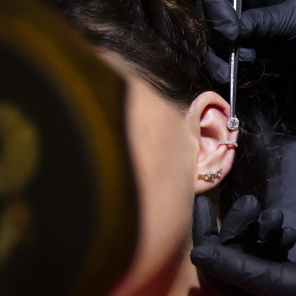 Baget Birleşim Pırlanta Piercing