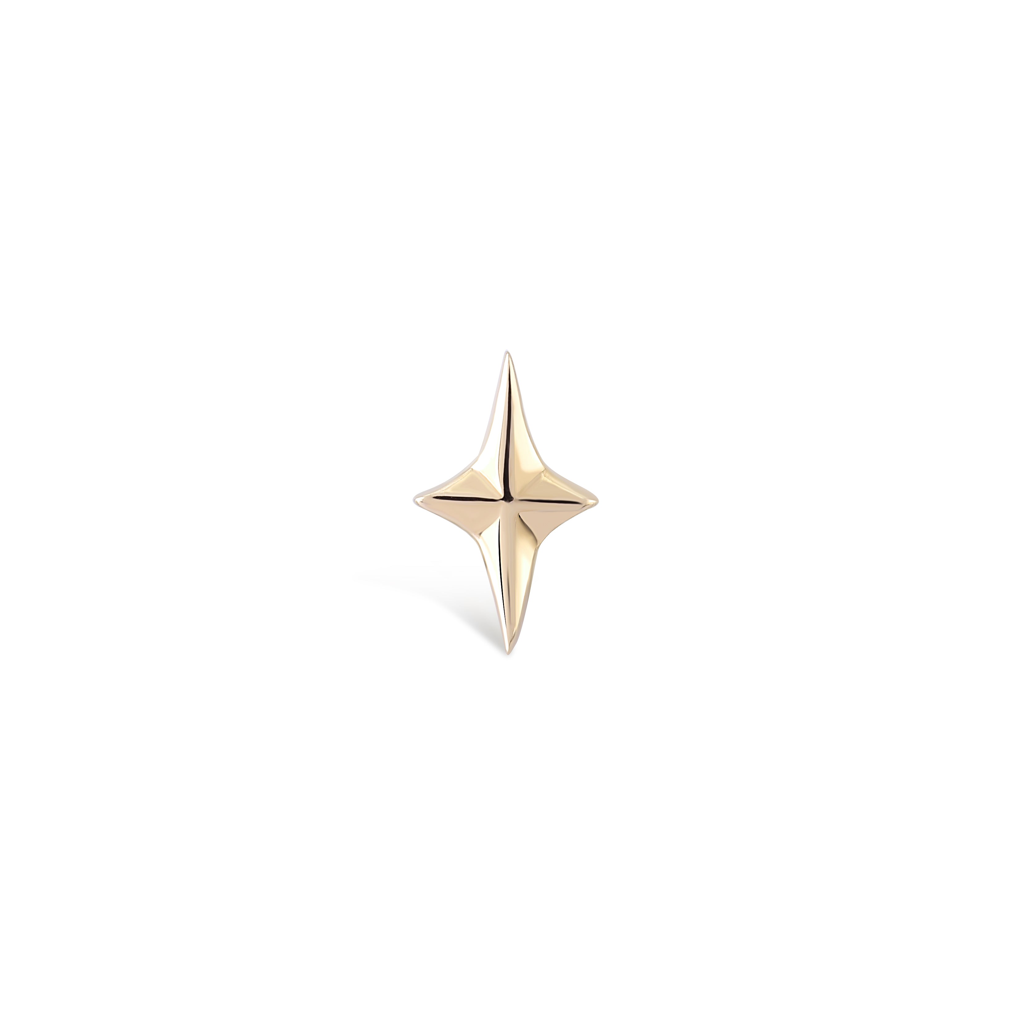 Mini Kutup Yıldızı Piercing Rose Altın / TR