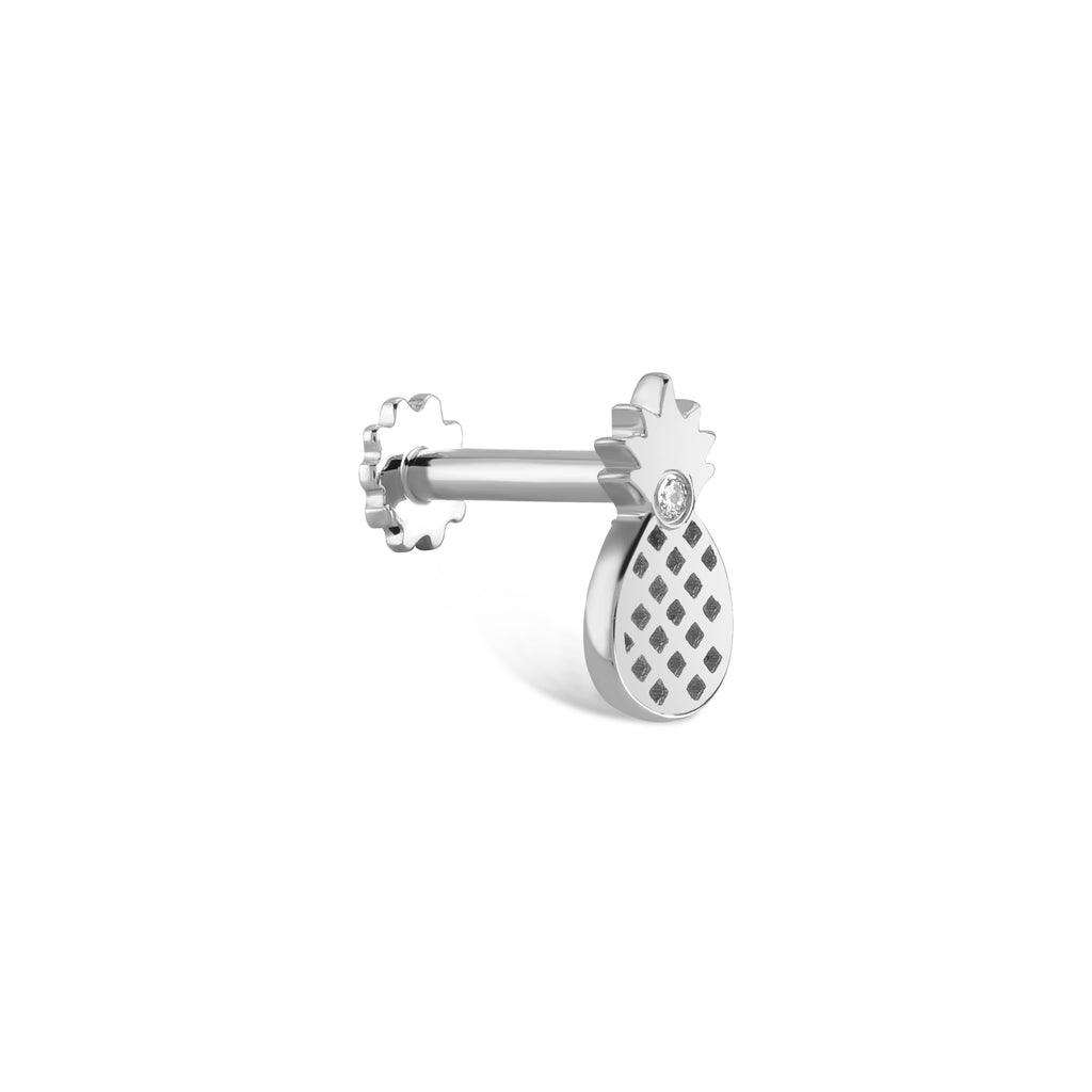 Ananas Pırlanta Piercing Rose Altın / TR
