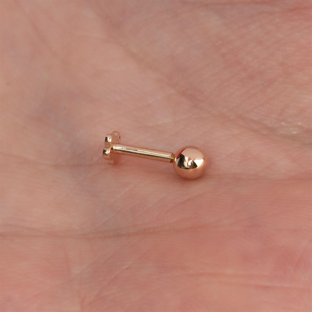 4mm Top Altın Piercing
