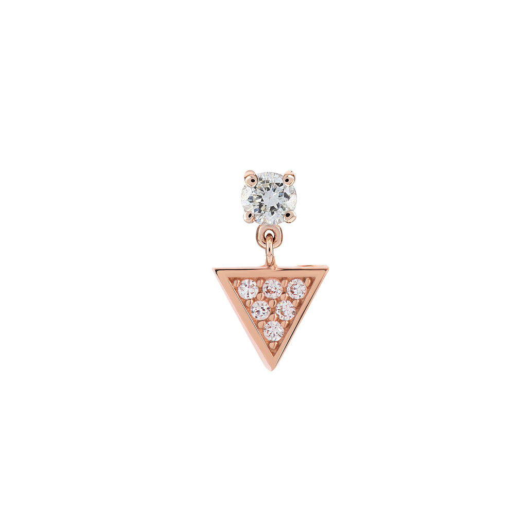 Üçgen Sallantılı Pırlanta Piercing / TR