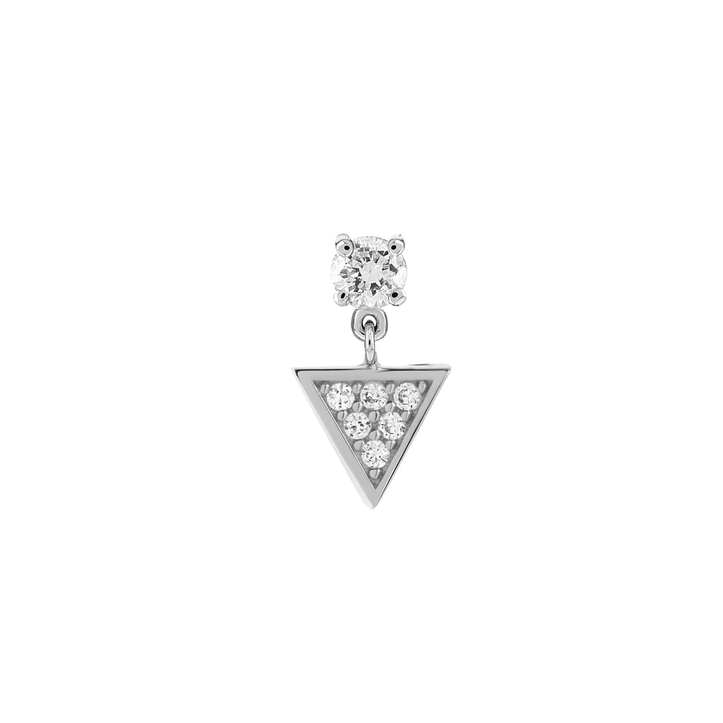 Üçgen Sallantılı Pırlanta Piercing / TR