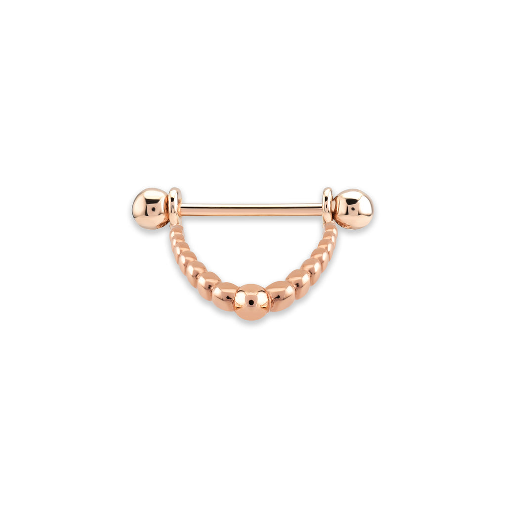 Top Nipple Altın Piercing Rose Altın / TR