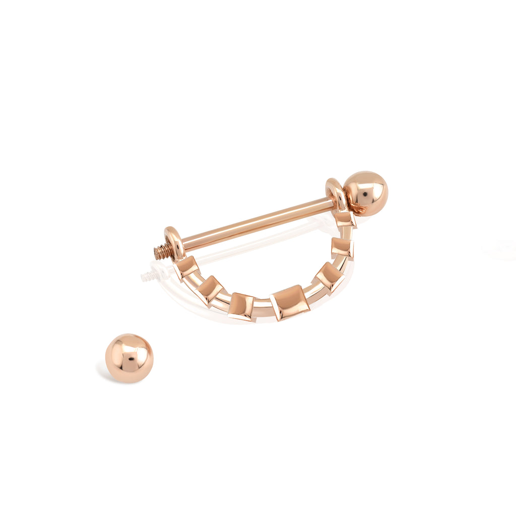 Küp Nipple Piercing Rose Altın / TR