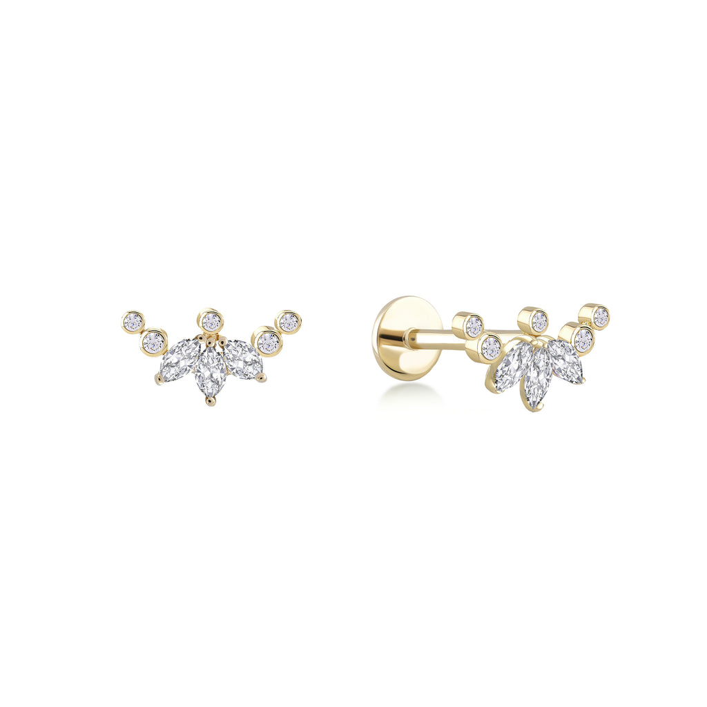 Markiz Pırlanta Flower Piercing / TR