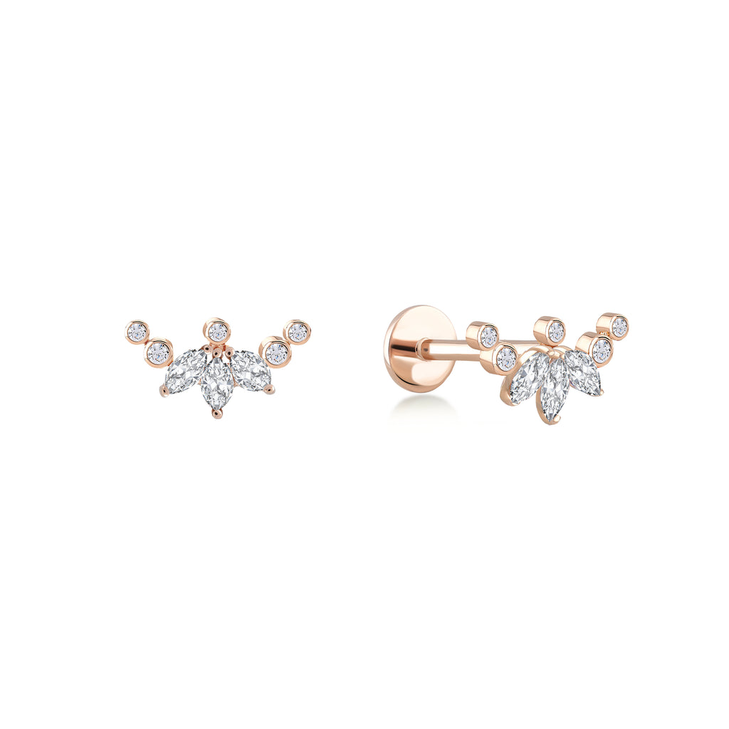 Markiz Pırlanta Flower Piercing / TR