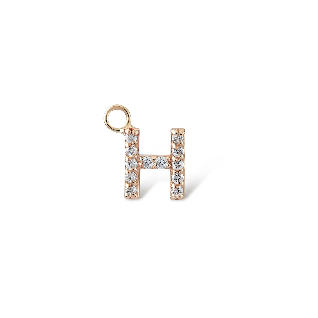 Pırlanta Harf Piercing Charmı TR