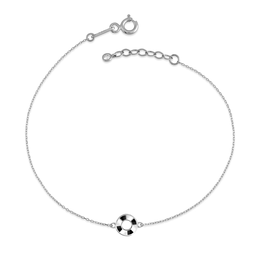 Rhythm Enameled Polo Gold Bracelet