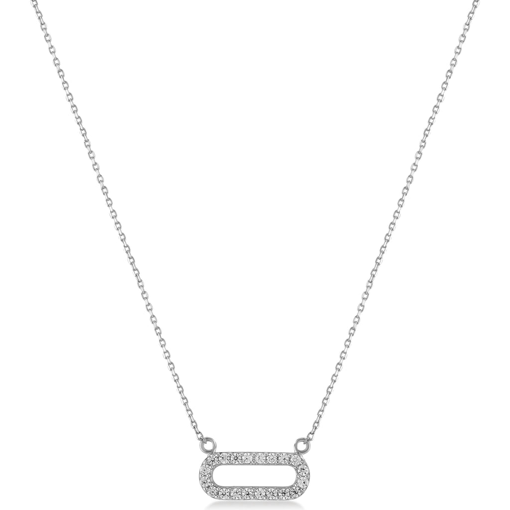 Cabaret Link Pave Altın Kolye Rose Altın / TR