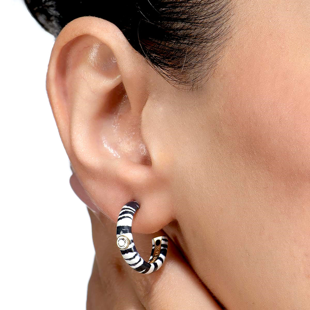 Zebra Band Earring