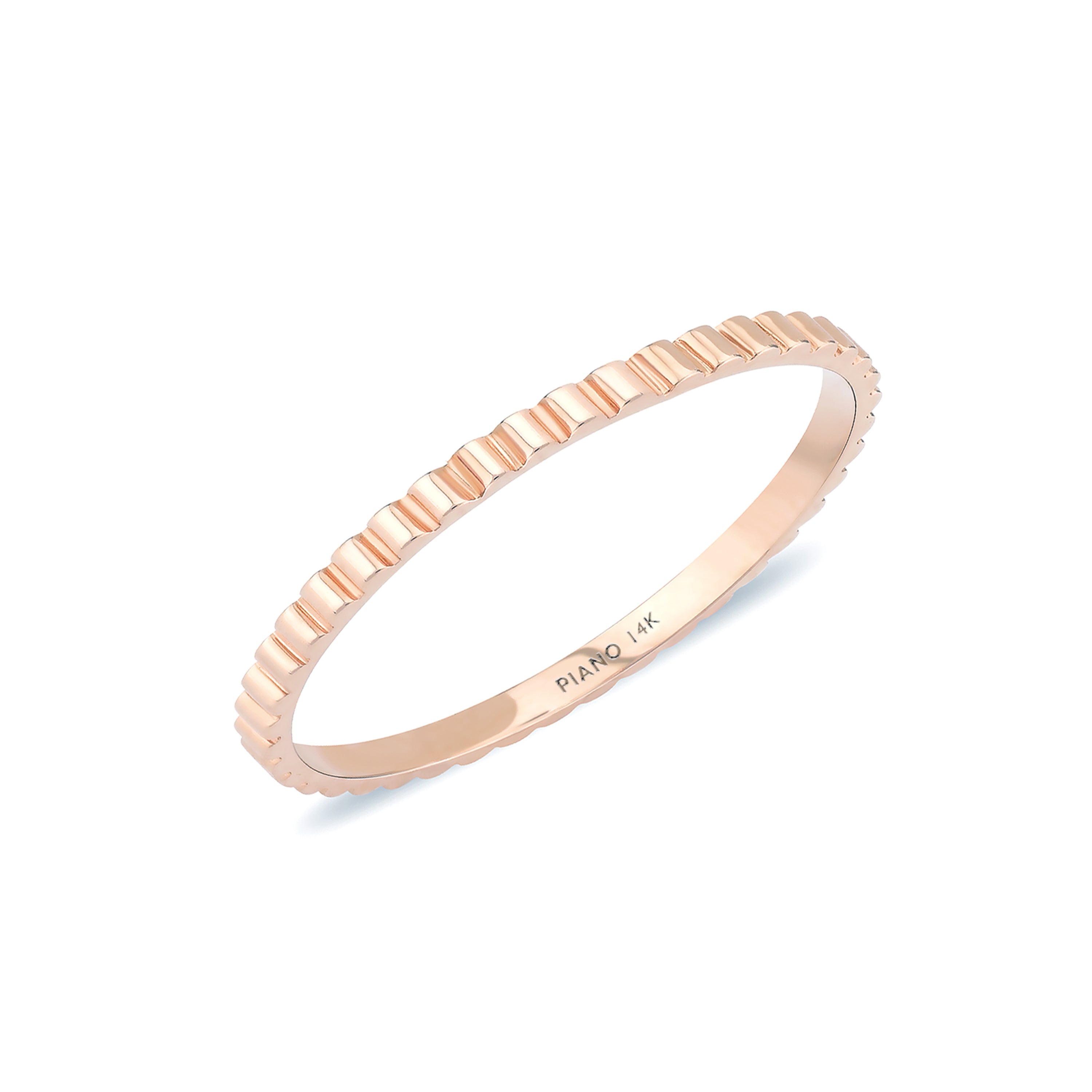 Andante Mini Curve Altın Yüzük Rose Altın / TR