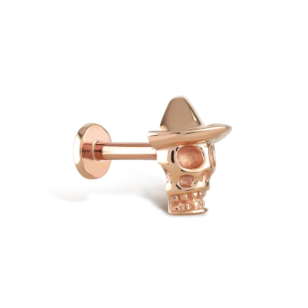 Altın Kuru Kafa Piercing Rose Altın / TR