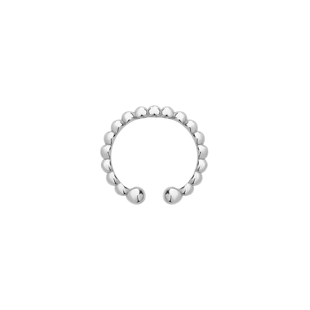 Altın Toptop Sıkıştırmalı Halka Piercing Beyaz Altın / TR
