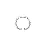 Altın Toptop Sıkıştırmalı Halka Piercing Beyaz Altın / TR