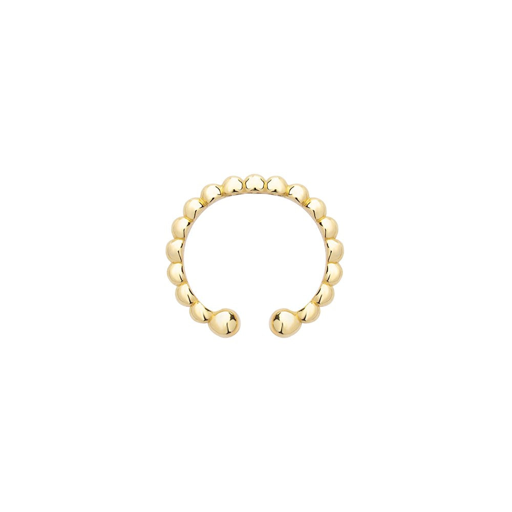 Altın Toptop Sıkıştırmalı Halka Piercing Sarı Altın / TR