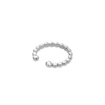 Altın Toptop Sıkıştırmalı Halka Piercing Beyaz Altın / TR