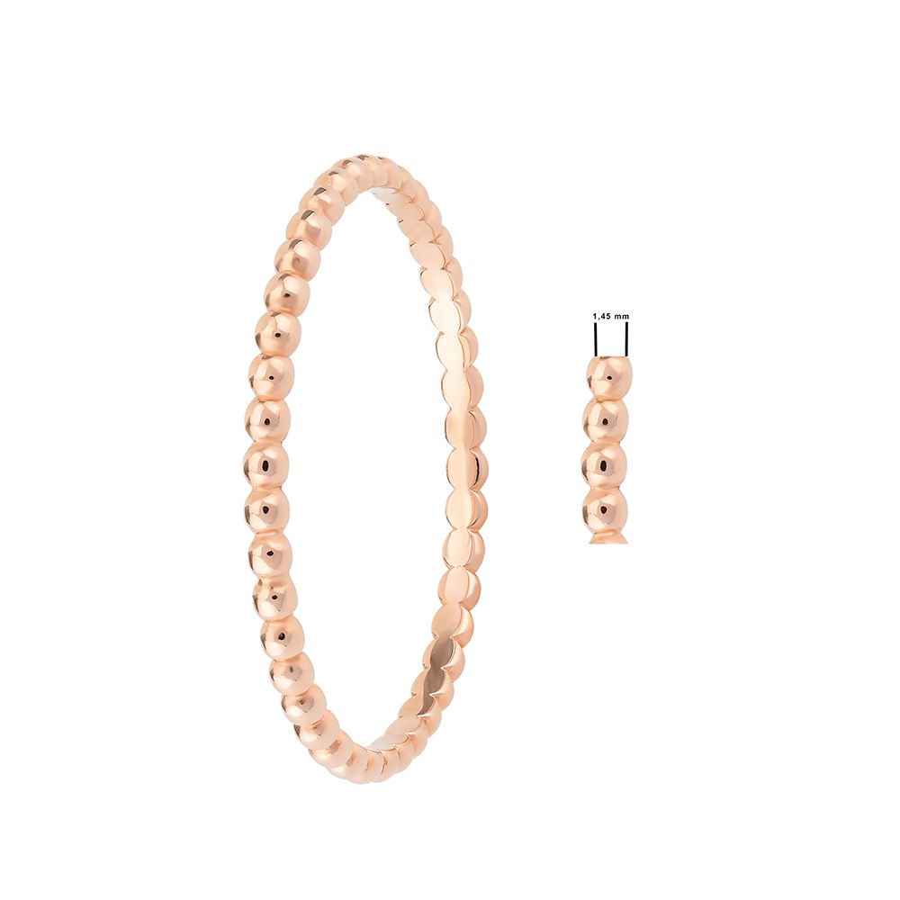 Andante Mini Toptop Altın Yüzük Rose Altın / TR